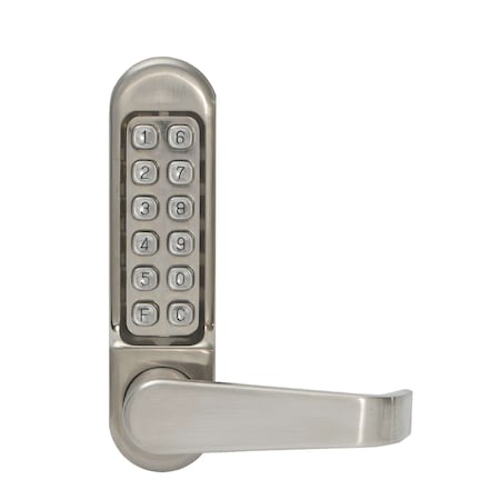 Dormakaba KABA: SIMPLEX Mechanical Push Button Lockset, Lever, Passage, None Key Override Options KABA-LD4714832D41